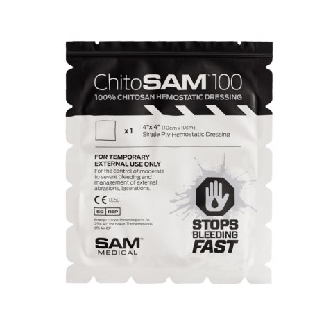 Chito-SAM 100 Haemostatic Dressing (10 x 10cm) Chito-SAM 100 Haemostatic Dressing (10 x 10cm)