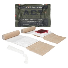 A.C.T. Bandage™ 15 cm – opatrunek uciskowy z rozszerzoną aktywną kompresją i modułem do pakowania ran (wound packing)