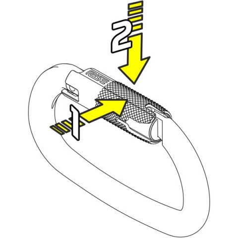 Karabinek Ovalone Alu RISE Lock™ Karabinek Ovalone Alu RISE Lock™